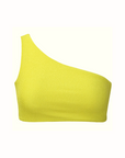 Naomi Bikini Top in Textured Lemon - Final Sale