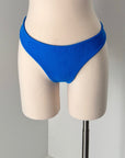 Bekka Bikini Bottom in Textured Azul - Final Sale