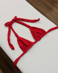 Natasha Top in Ribbed Cherry - Final Sale