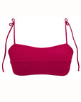 Kat Bikini Top in Ribbed Magenta - Final Sale