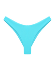 high rise cheeky bikini bottom aqua