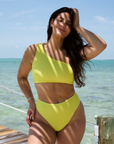 Naomi Bikini Top in Textured Lemon - Final Sale