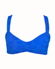 Vera Bikini Top in Cobalt Bloom - Final Sale