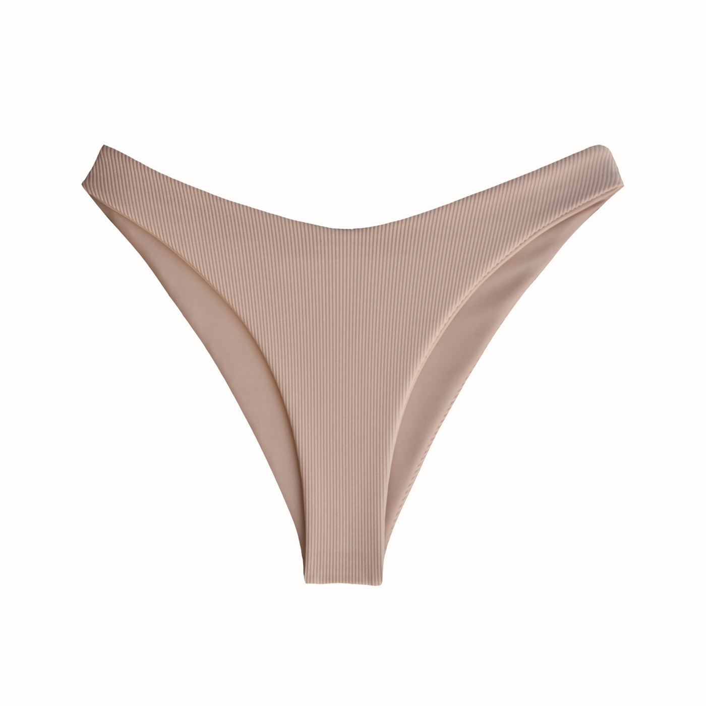 CAPRI Bikini Bottom in Ribbed Shell