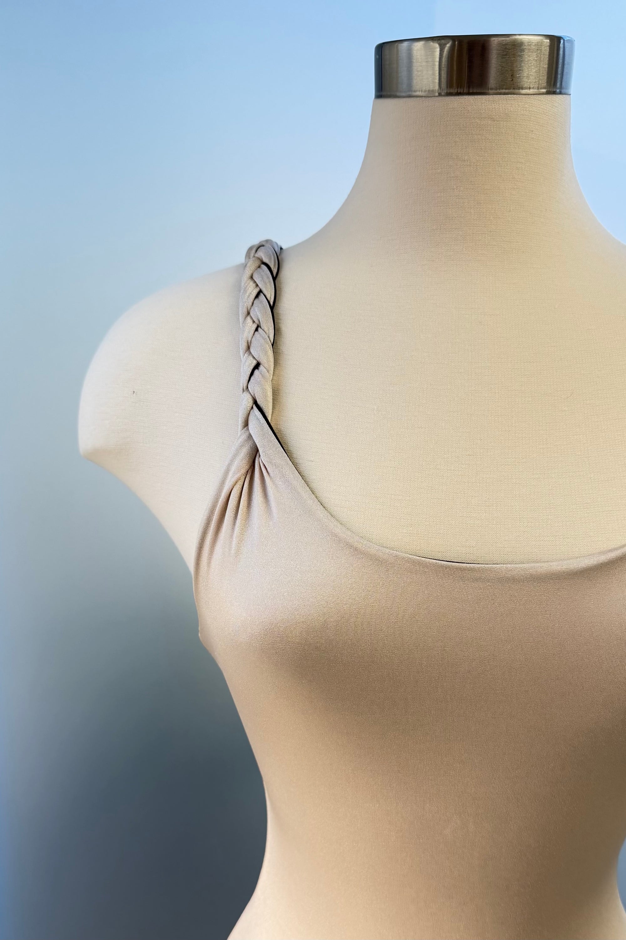 Kitts reversible One Piece in Chai/Metallic Black - Final Sale