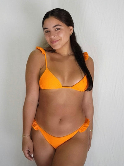 Carla Bikini Bottom in Tangerine