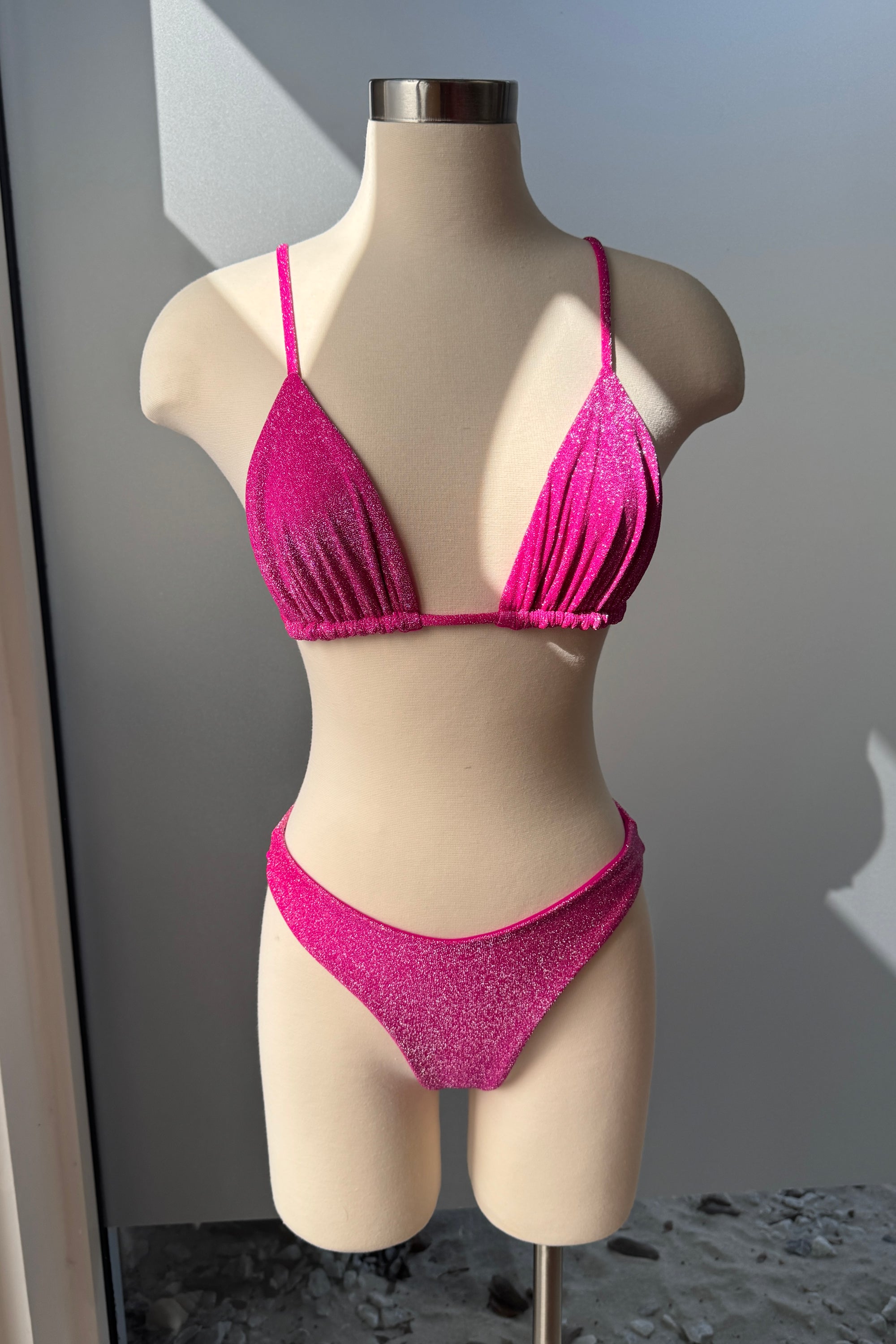 Lina Top in Magenta Shimmer - Final Sale