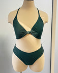 Bruni Bottom in Ribbed Emerald - Final Sale