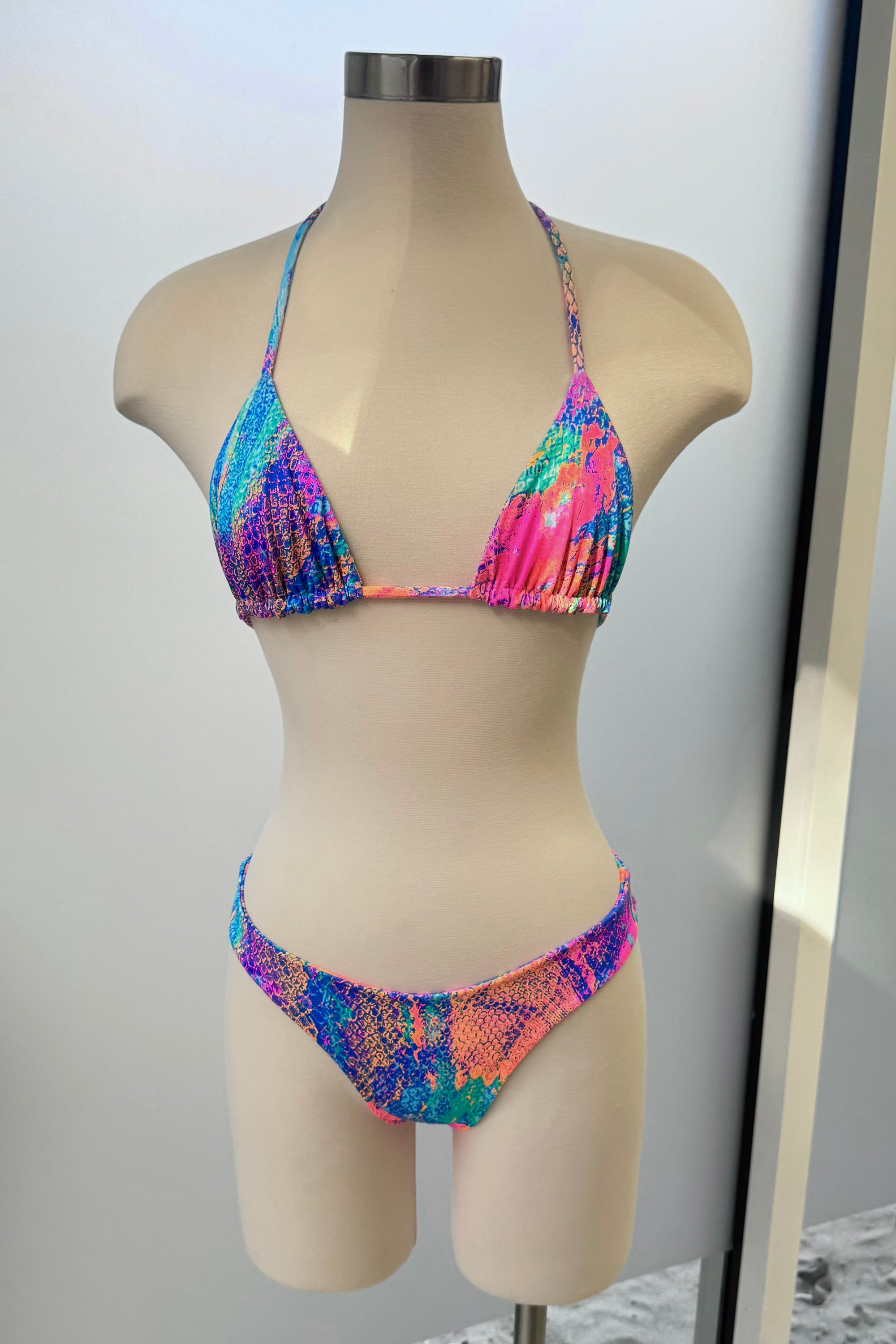 Emi Top in Neon Snake - Final Sale