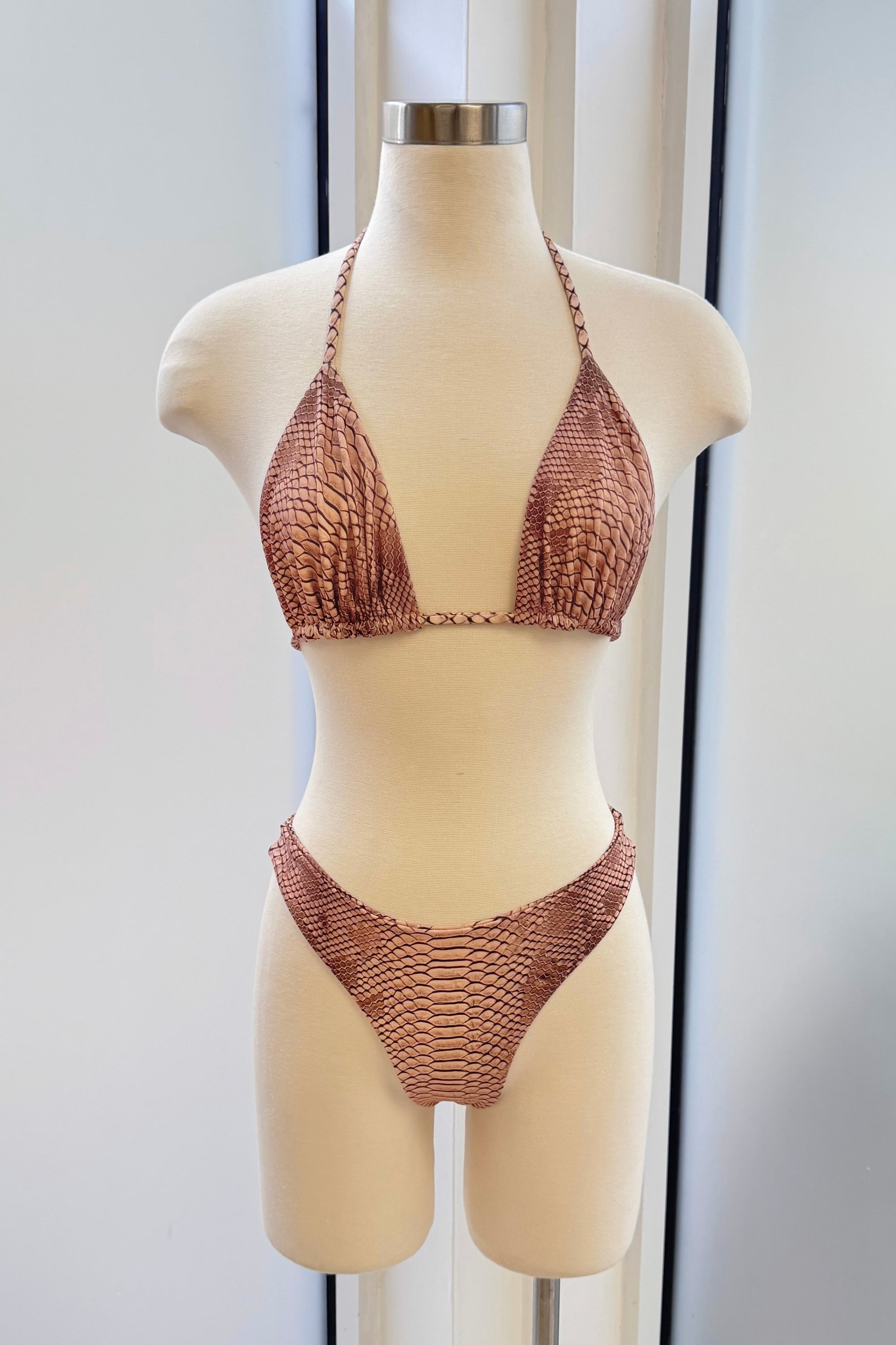 Emi Top in Nude Python - Final Sale