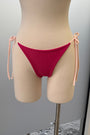 Paloma Reversible Bottom in Ribbed Magenta/Apricot - Final Sale