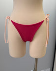 Paloma Reversible Bottom in Ribbed Magenta/Apricot - Final Sale