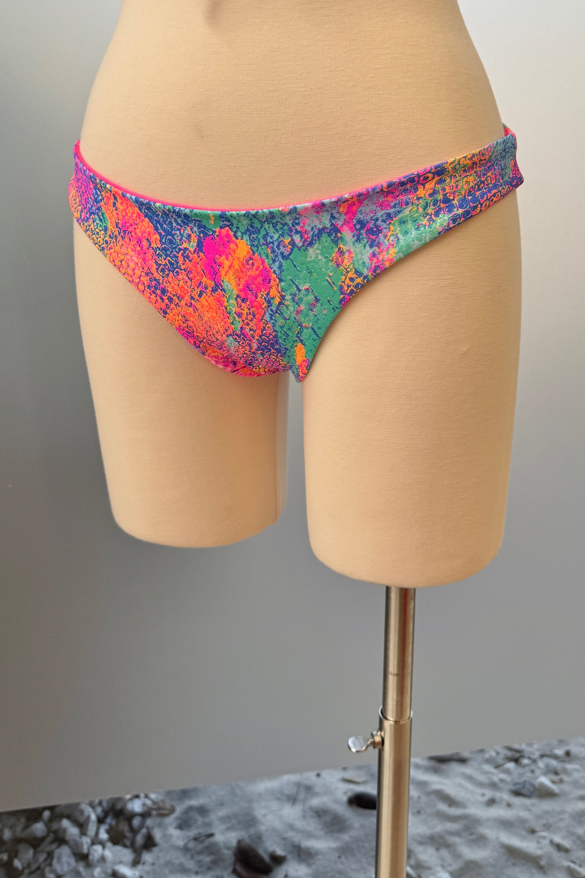 Bekka reversible Bottom in Neon Snake - Final Sale