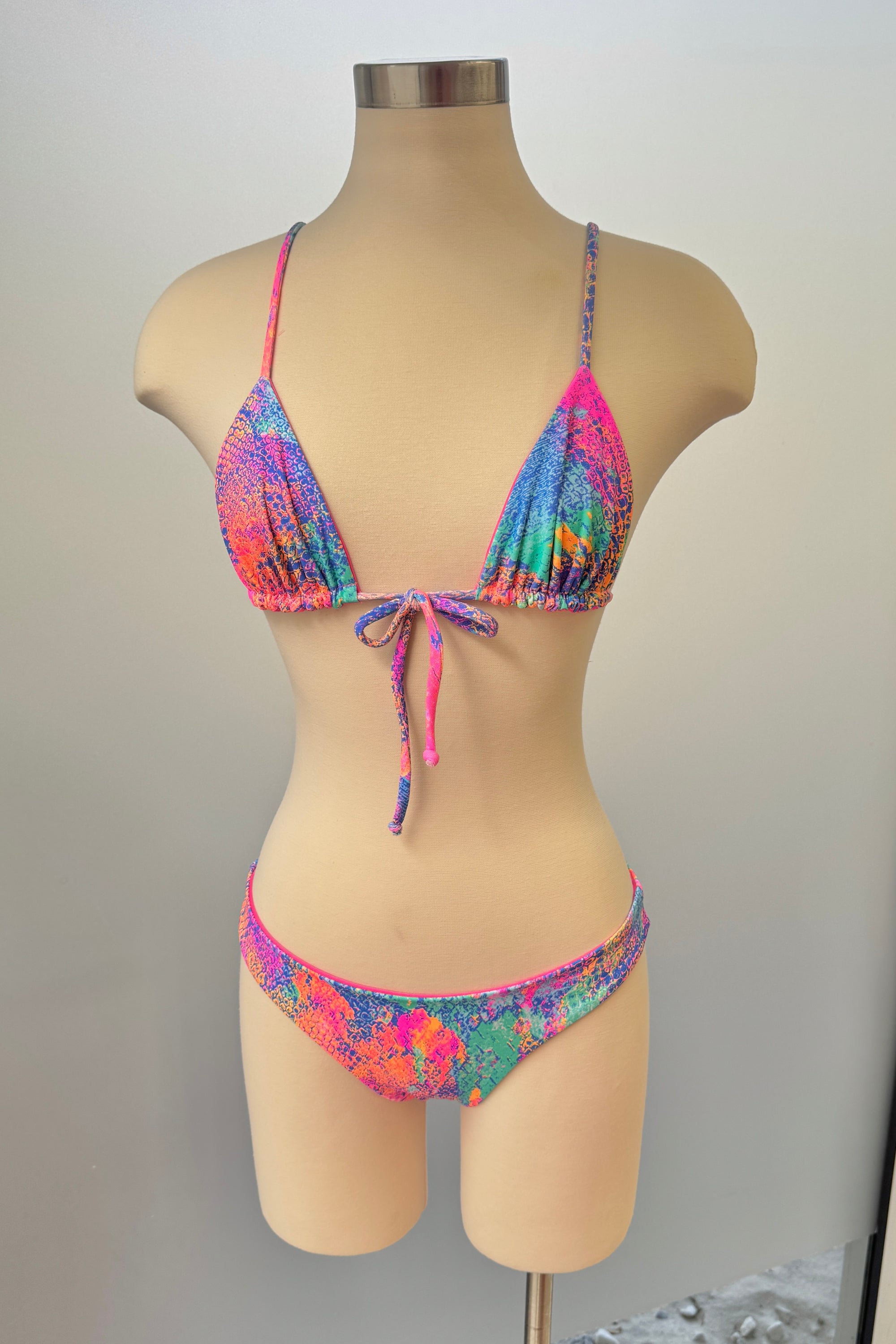 Lina reversible Top in Neon Snake - Final Sale