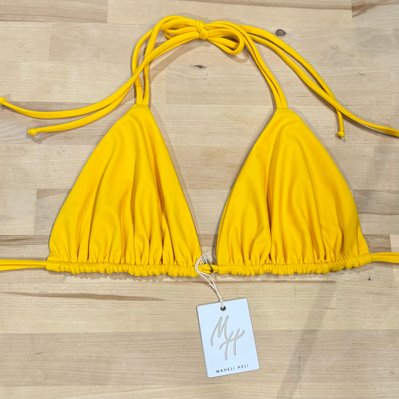 Ava Bikini Top in Yellow
