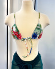 Lina reversible Bikini Top in Tropical - Final Sale