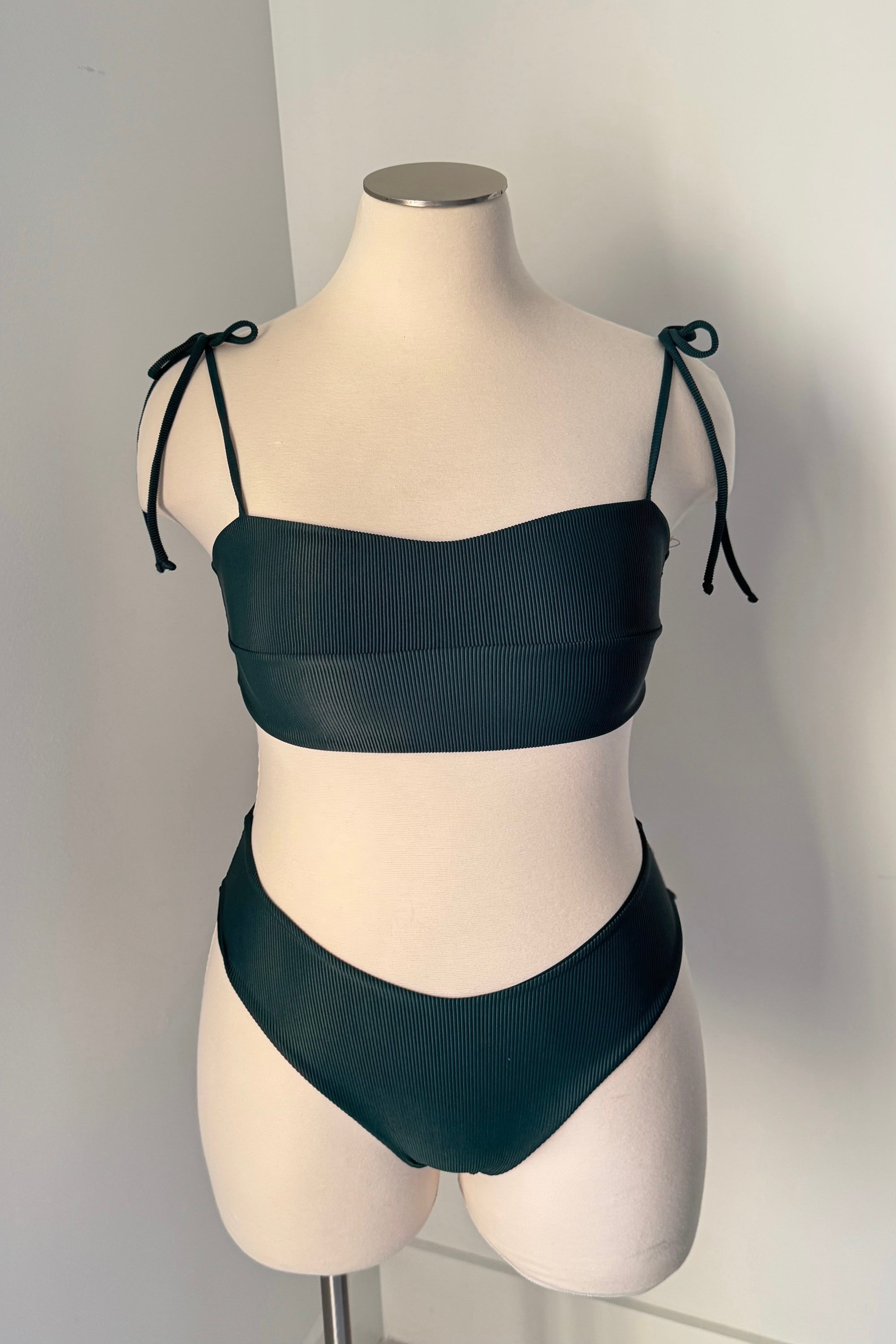 Kat Top in Ribbed Emerald - Final Sale