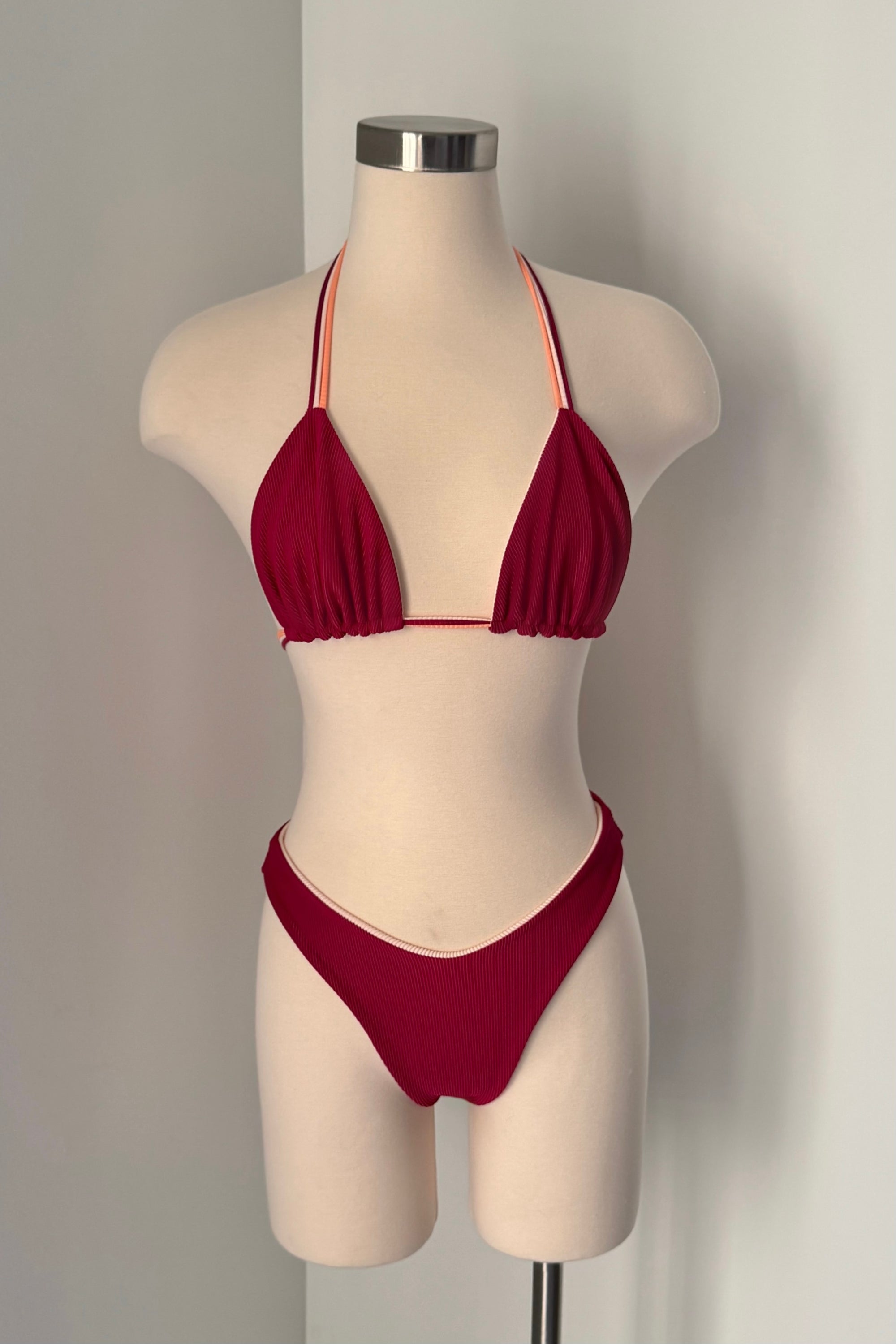 Reece reversible Bottom in Ribbed Sunset - Final Sale