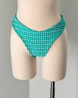 Lola Bottom in Teal Gingham - Final Sale