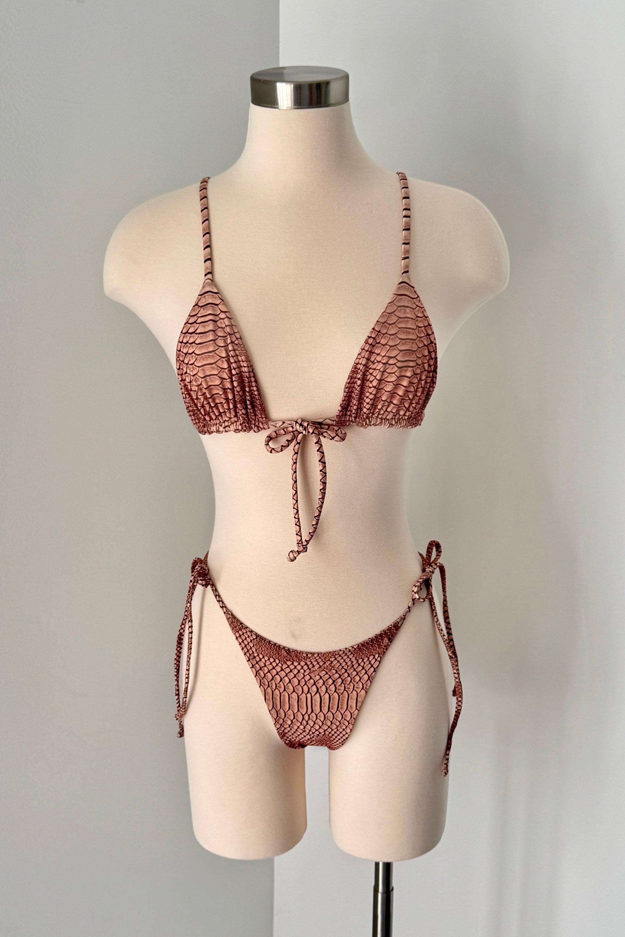 Lina Top in Nude Python - Final Sale