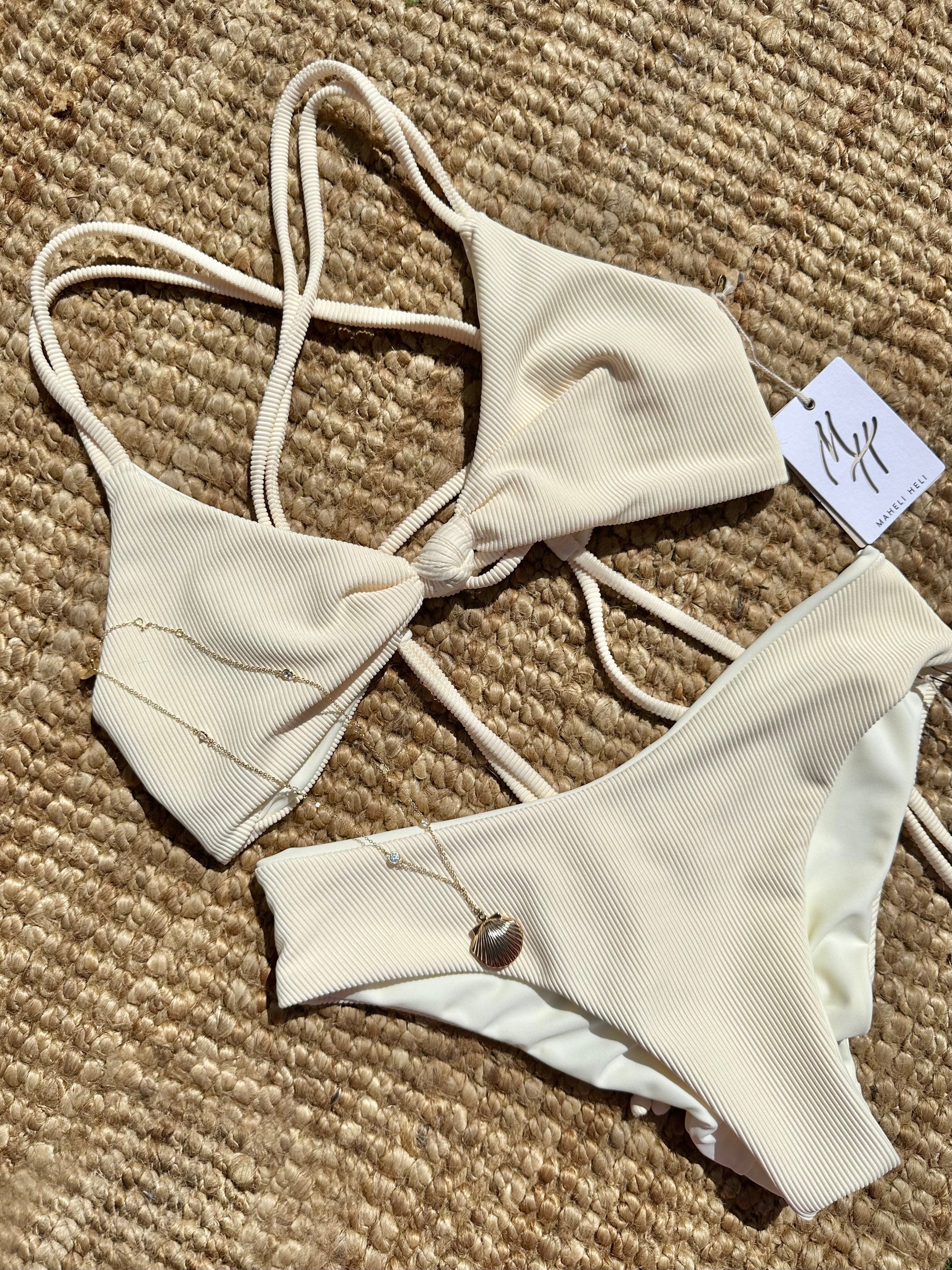 Mara Top in Ribbed Vanilla - Final Sale