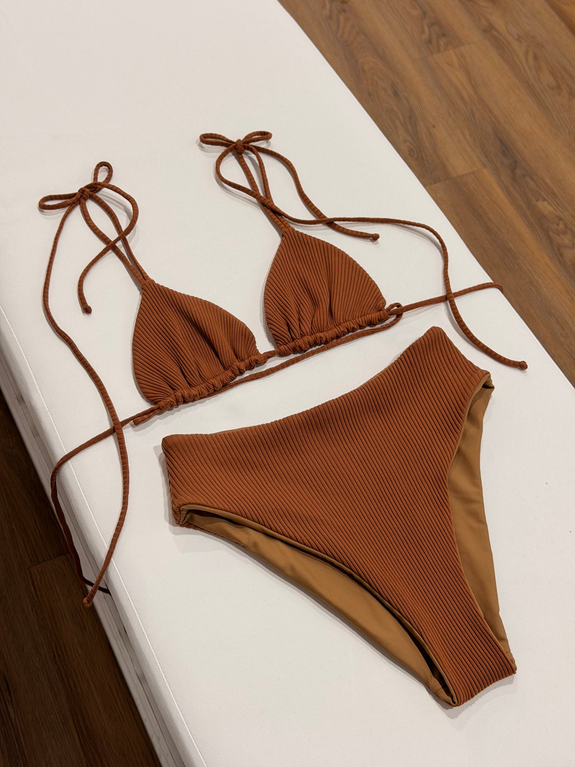 Paloma Top + Emi Bottom Bikini Set in Cove