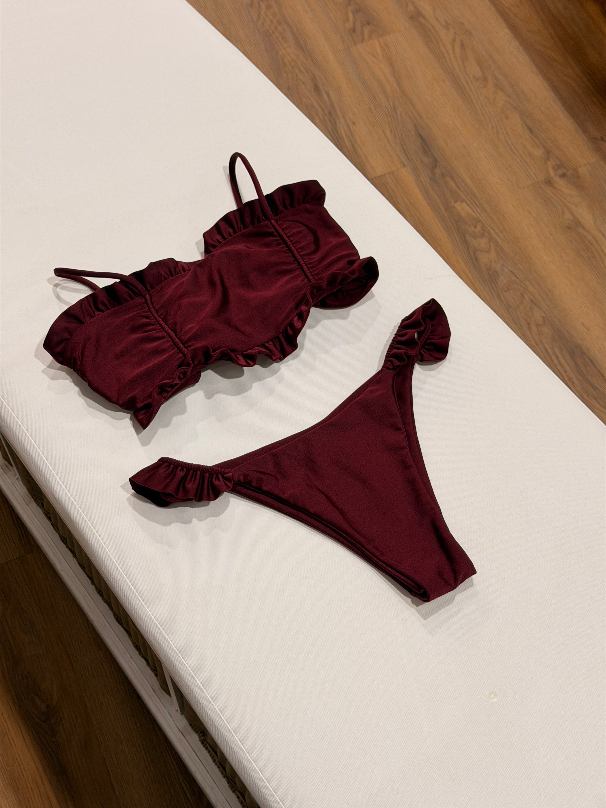 Gigi Top + Carla Bottom in Ruby