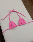 Reversible Emi Top in Ribbed Bubble Gum