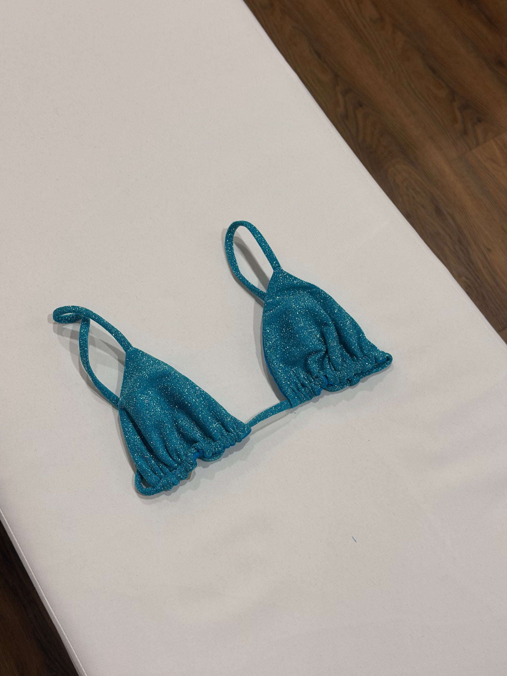 Reversible Lina Top in Aqua Shimmer
