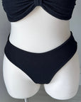 Bruni Bottom in Textured Black - Final Sale