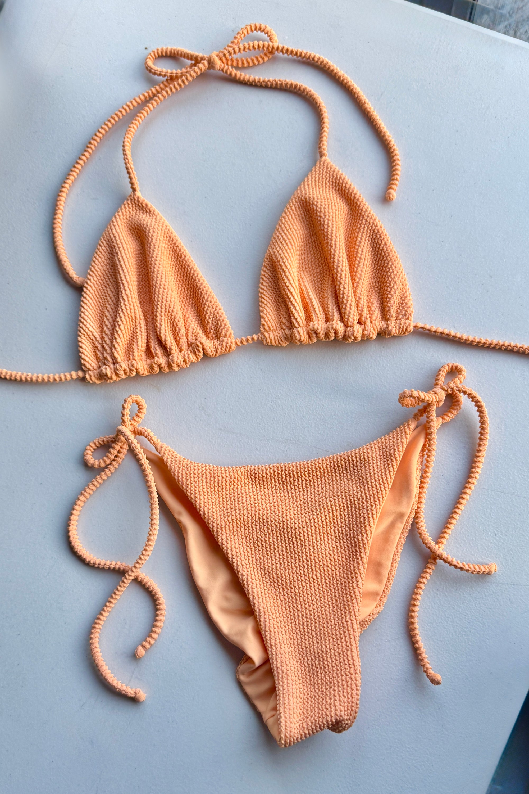 Paloma Bottom in Textured Peach - Final Sale