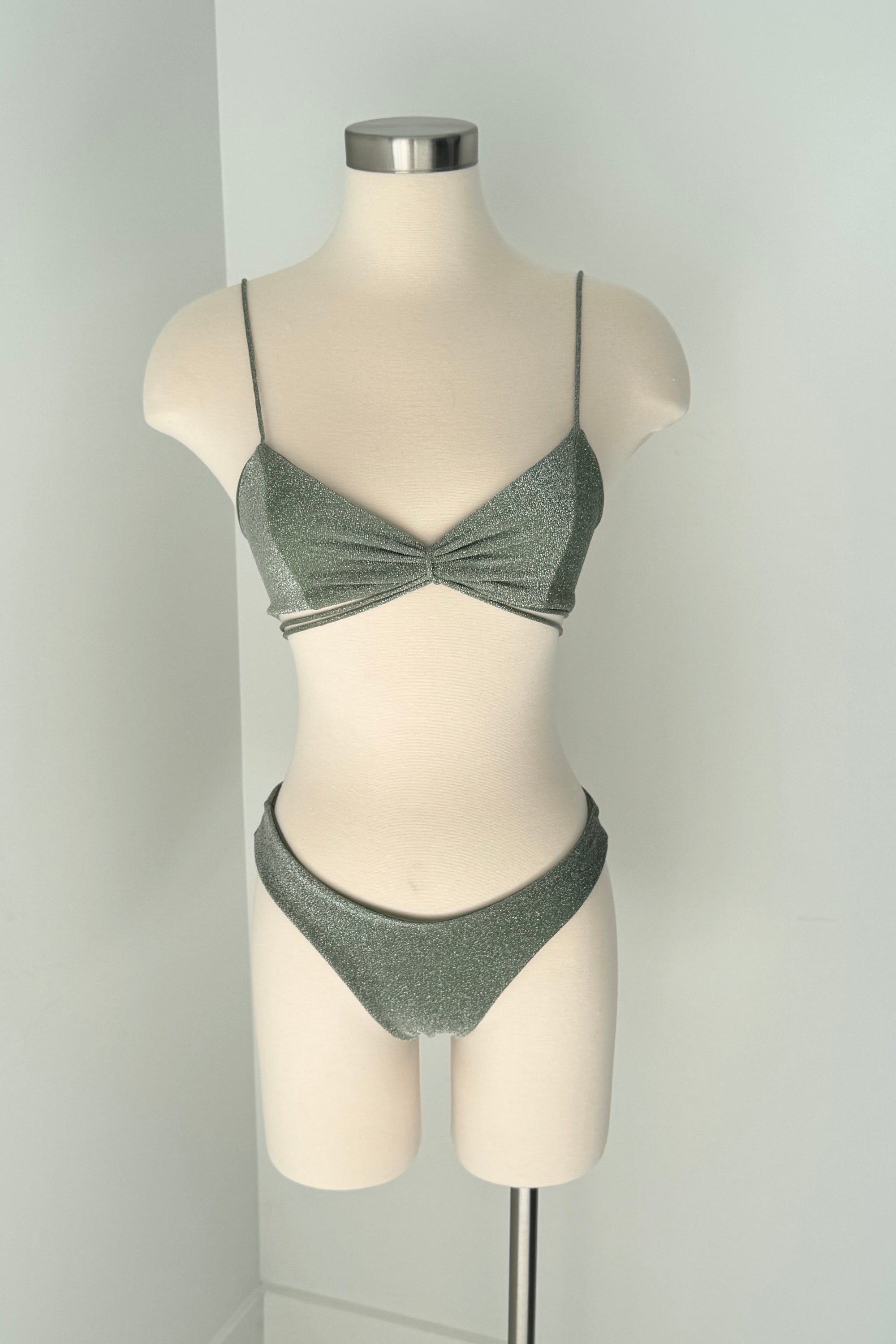 Lola Top in Sage Shimmer - Final Sale