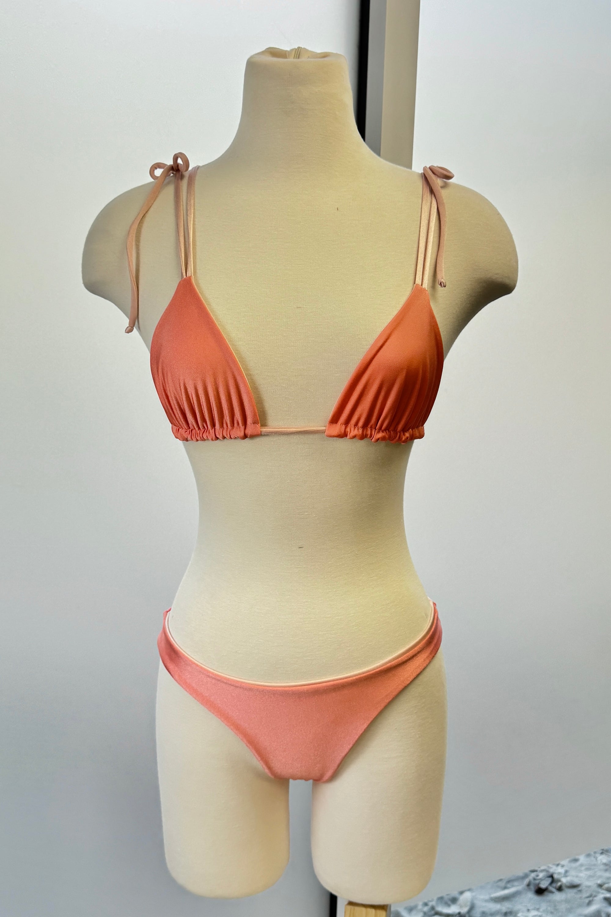 Paloma reversible Top in Metallic Peach/Rose - Final Sale