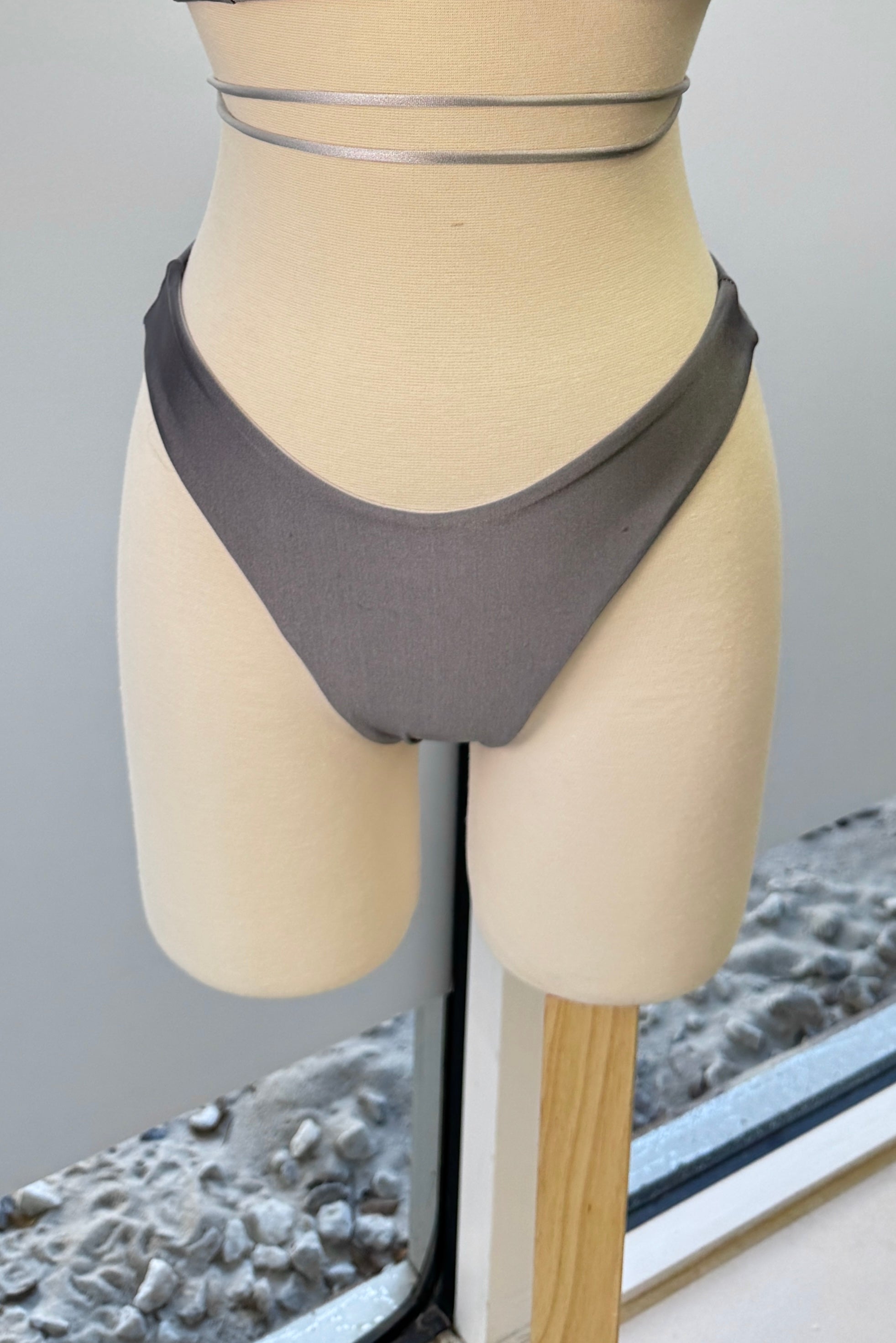 Lola reversible Bottom in Metallic Greys - Final Sale