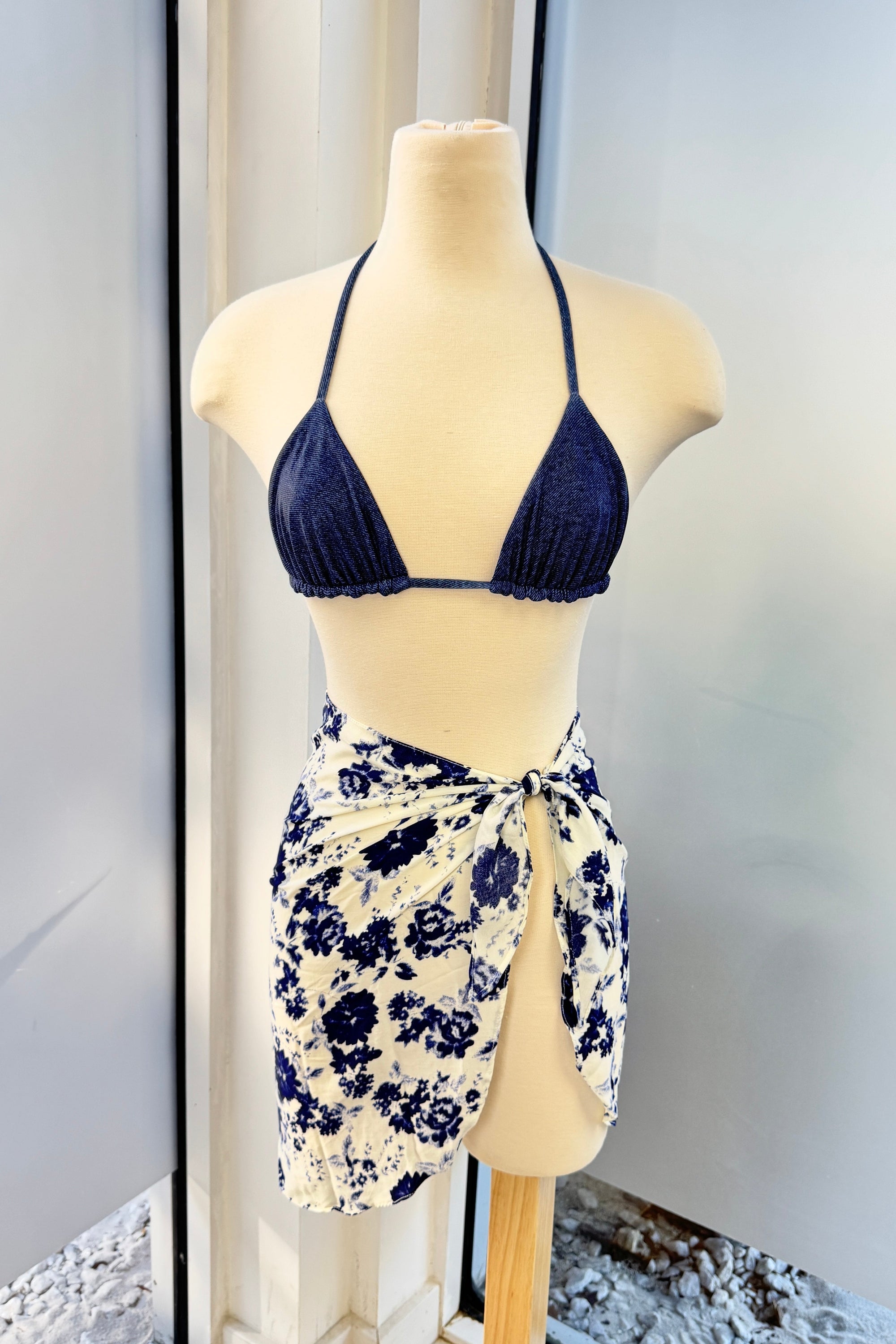 Emi Top in Dark Denim - Final Sale