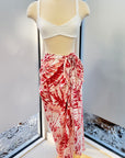 Beach Wrap in Ruby Tie Dye - Final Sale