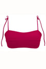 Kat Bikini Top in Ribbed Magenta - Final Sale