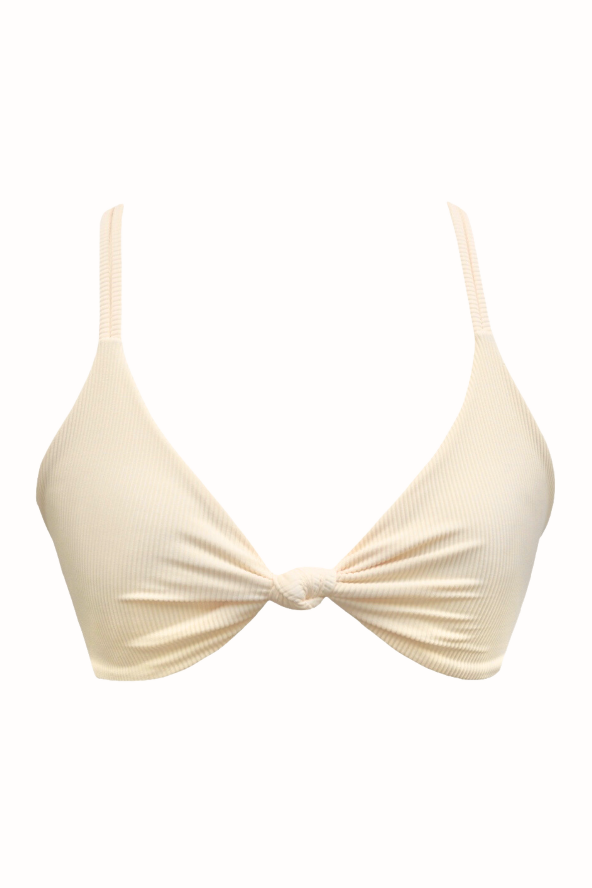 Mara Top in Ribbed Vanilla - Final Sale