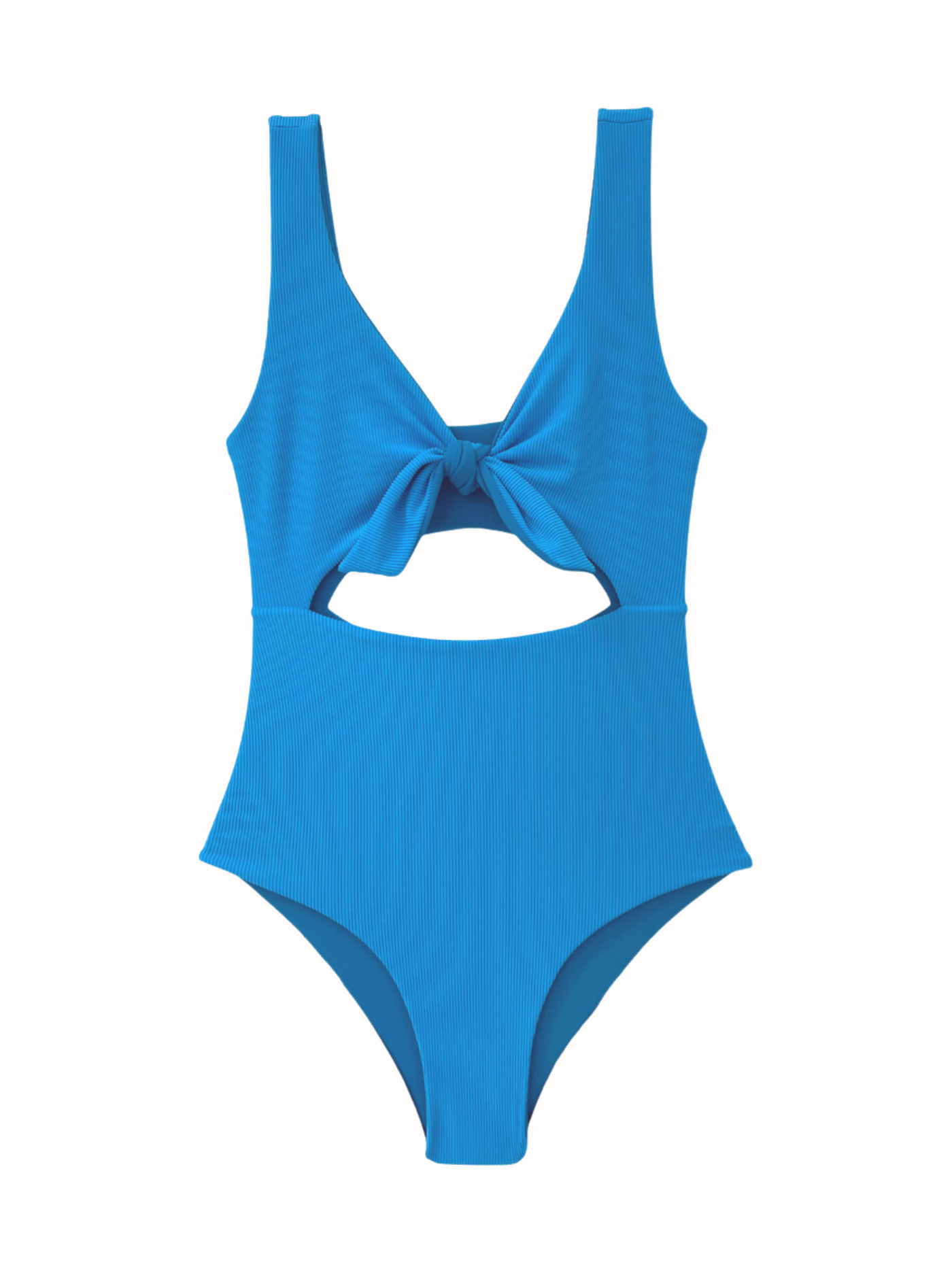 Vince One Piece in Ribbed Ocean