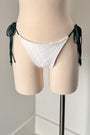 Fae reversible Bottom in White Bloom/Sage - Final Sale