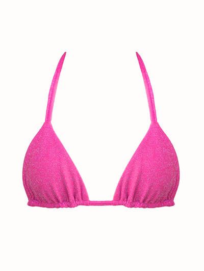 JAE Bikini Top in Pink Shimmer