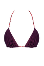 plum reversible triangle bikini top pink