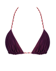 plum reversible triangle bikini top pink