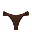 Thick strap flattering bikini bottom in brown