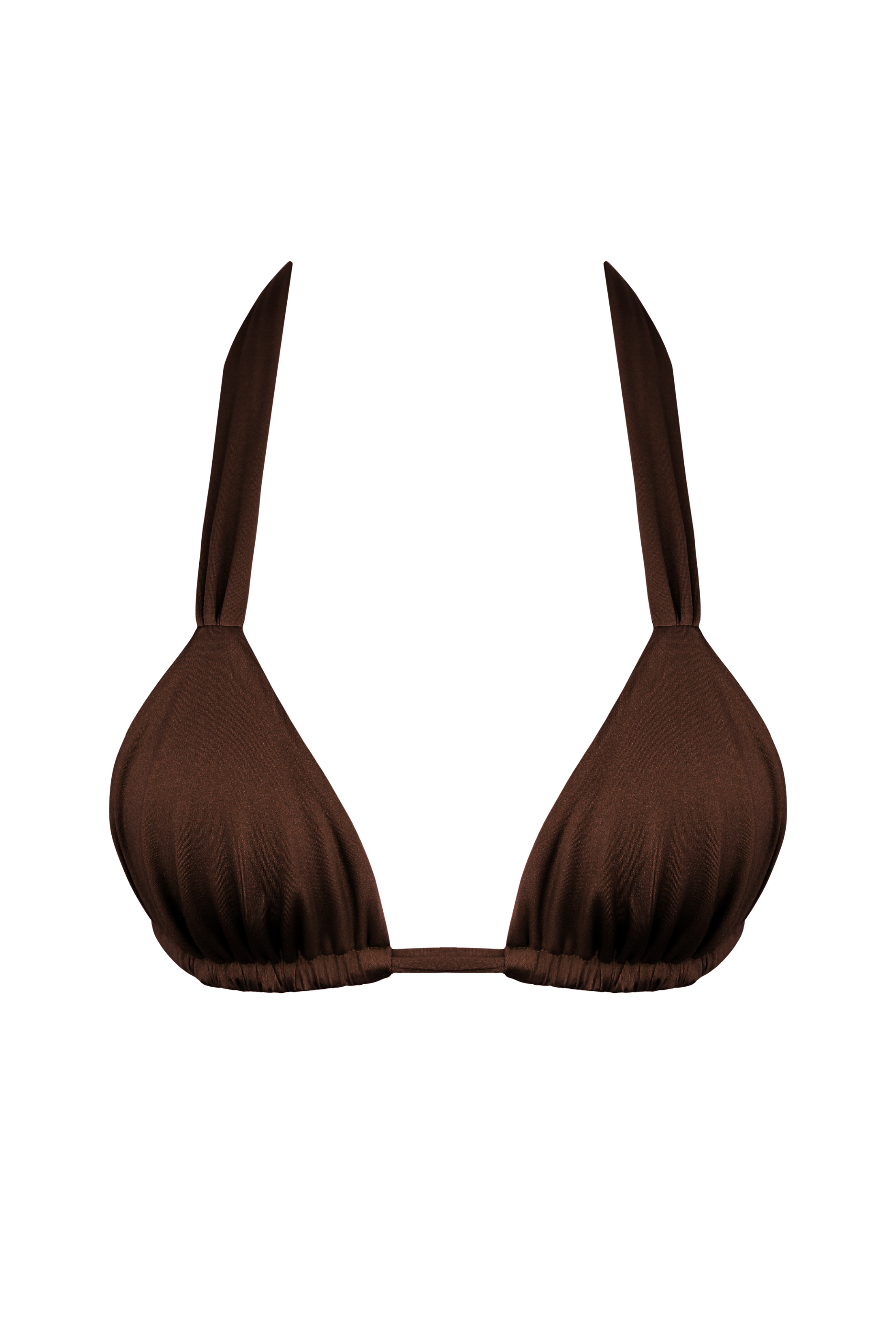 swimsuit Thick strap supportive bikini top in espresso