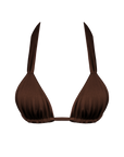 swimsuit Thick strap supportive bikini top in espresso
