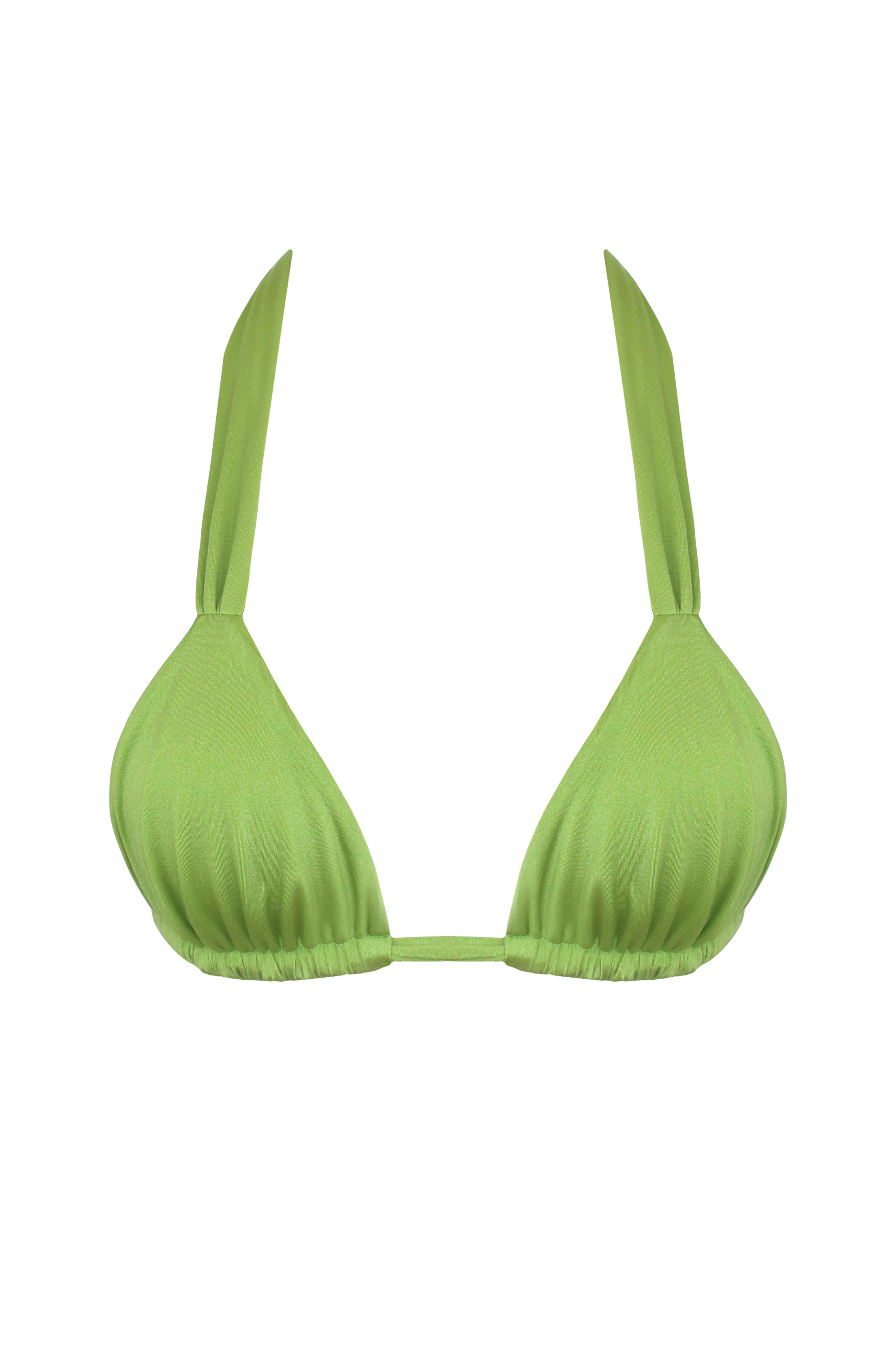 Supportive swimwear triangle top in light green