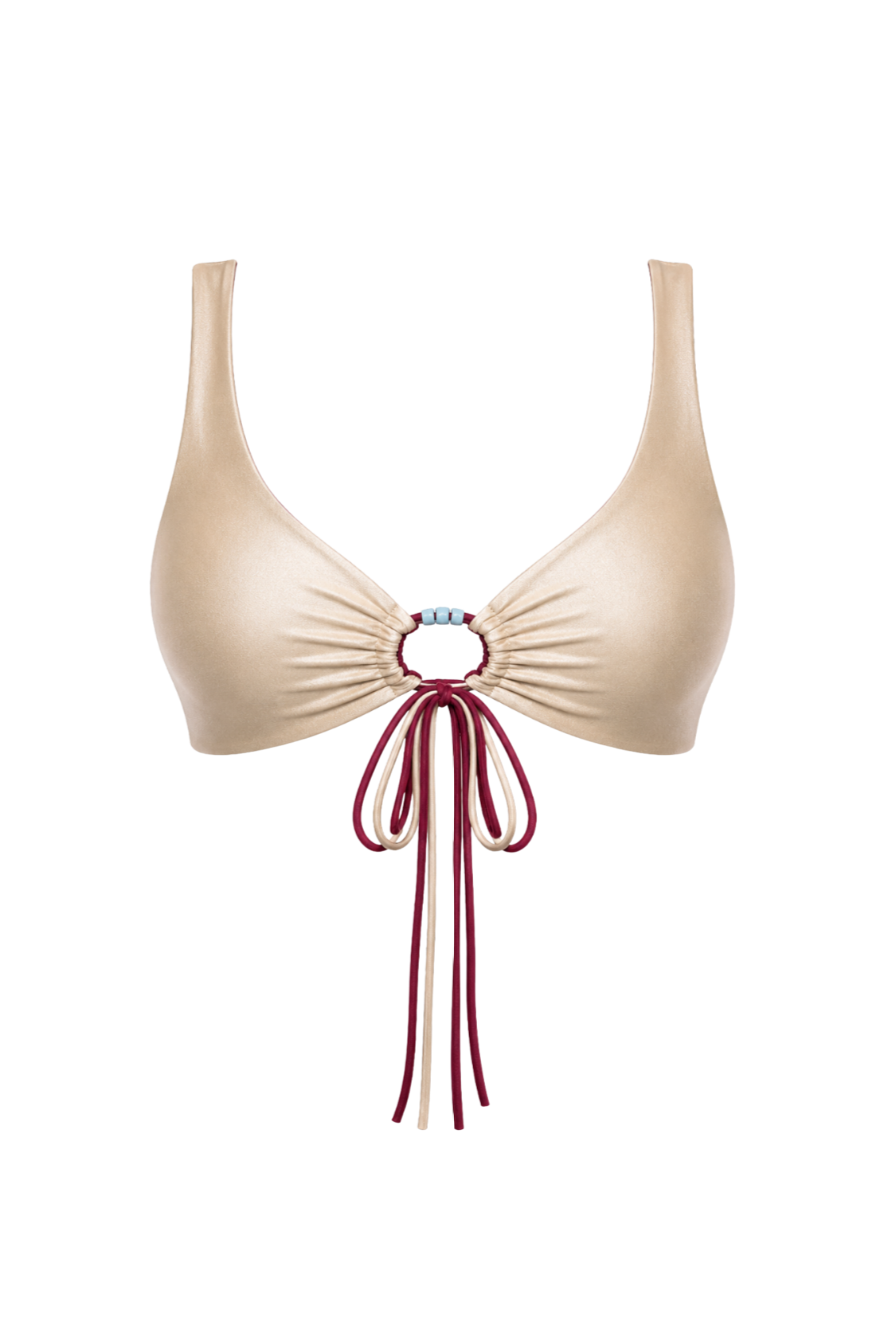 Beaded Niki Bikini Top
