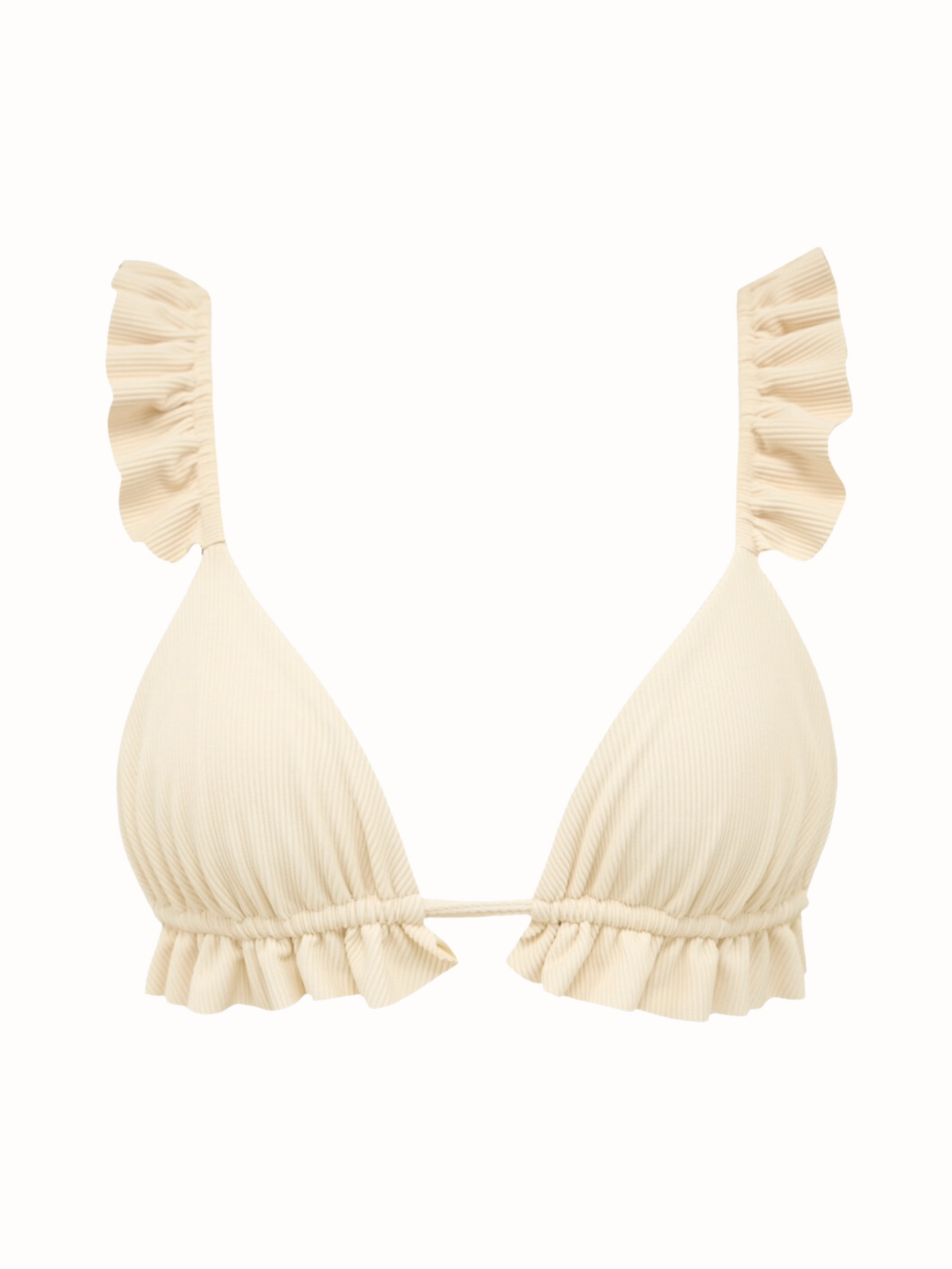 Women's Underwire Ruffle Trim Bikini Top - Shade & Shore™ White 38DD