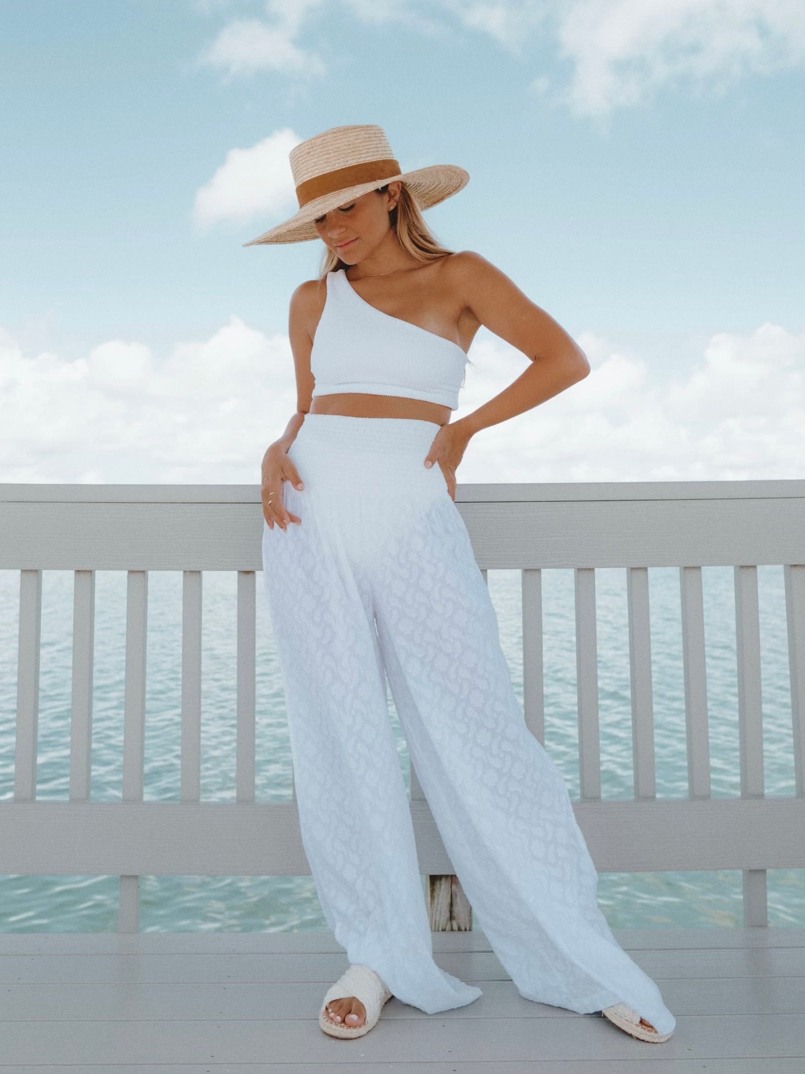 Bruni Top in Textured Coco - Final Sale